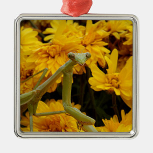 Praying Mantis Metal Tree Decoration
