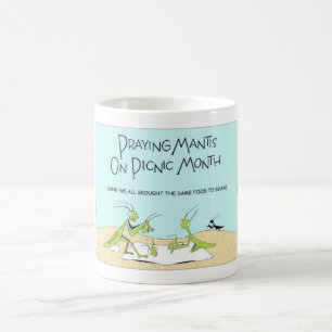Praying Mantis on Picnic Month Coffee Mug