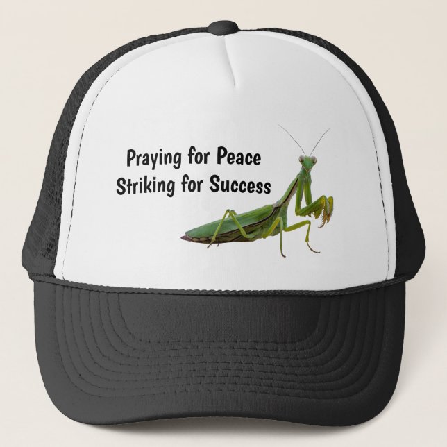 Praying Mantis Personalised Trucker Hat (Front)