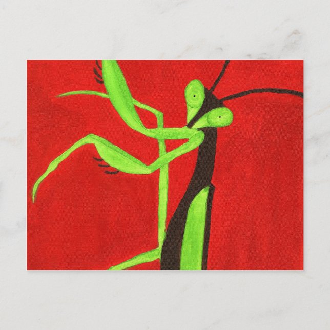 Praying Mantis Postcard (Front)