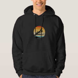 Praying Mantis Retro Vintage 60s 70s Sunset Insect Hoodie