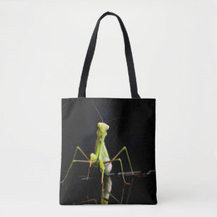 Praying mantis tote bag