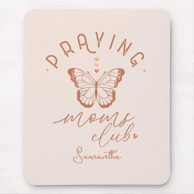 Praying Mom Club Mouse Mat (Front)