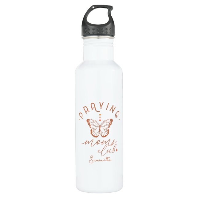 Praying Moms Club: Butterfly Boho Vintage Design 710 Ml Water Bottle (Front)