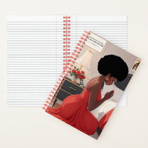 Praying Mother 5.5" x 8.5" Spiral  Notebook