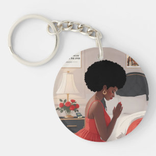 Praying Mother Acrylic Keychain