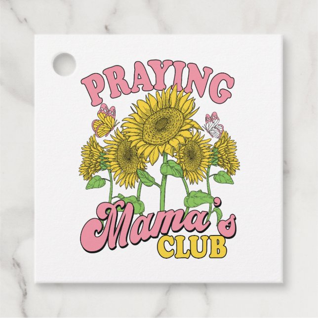 Praying Mother Club Favour Tags (Front)