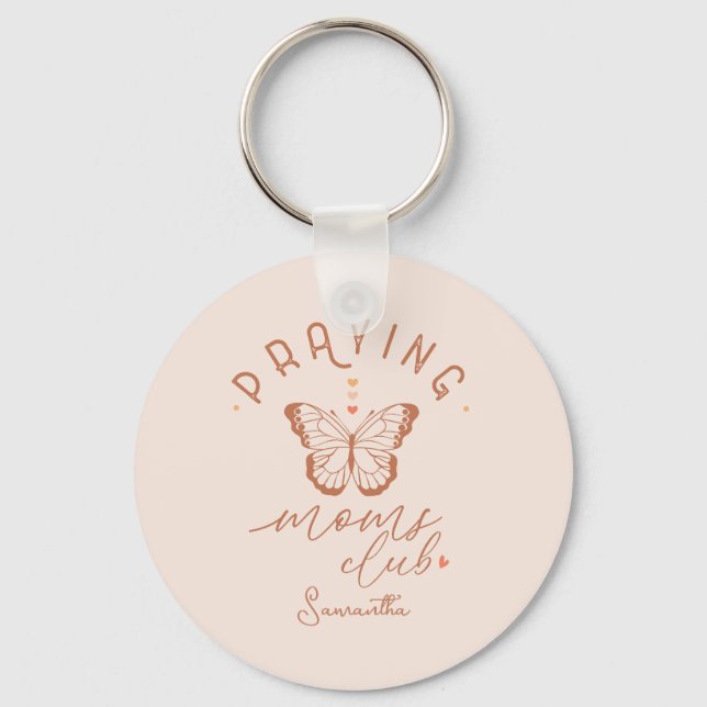 Praying Mum Club Key Ring (Front)