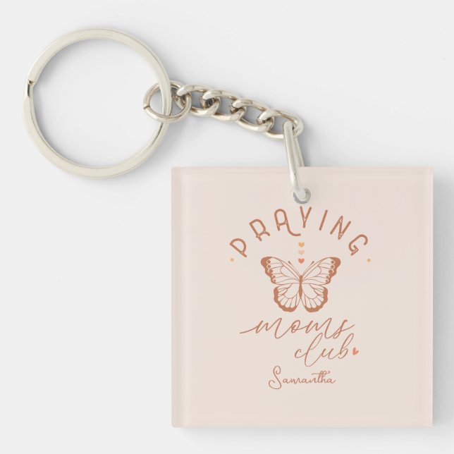 Praying Mum Club Key Ring (Front)