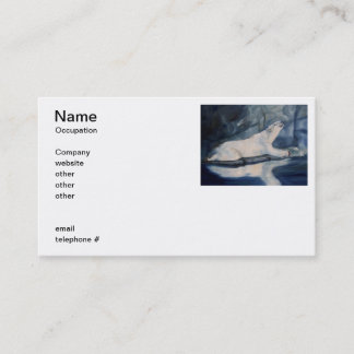 Praying Polar Bear Business Card