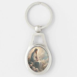 Praying Virgin Mary Key Ring