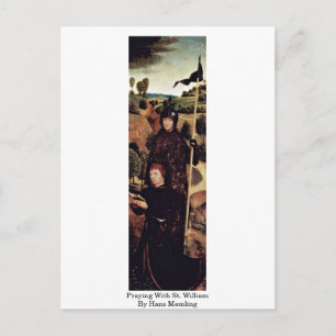 Praying With St. William By Hans Memling Postcard