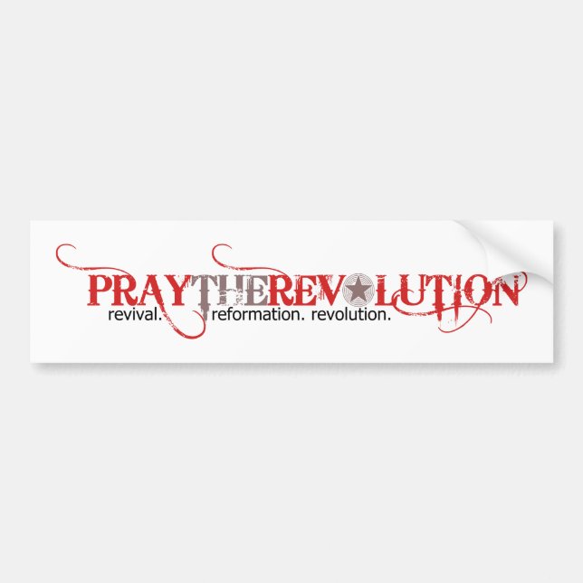 PRAYTHEREVOLUTION Bumper Sticker (Front)