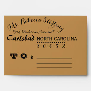 Pre-addressed Recycled Brown Envelopes