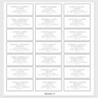 Pre-addressed Wedding Guest Mailing Label Stickers