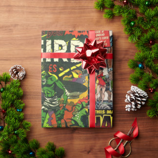 Pre-code HORROR Comic Book Wrapping Paper