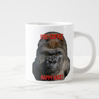 Pre-Coffee Happy Face! Large Coffee Mug