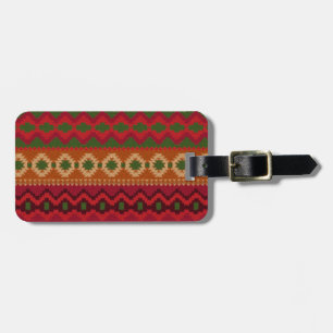 Pre-columbian America Aztec Inca Mayan Rug Theme Luggage Tag