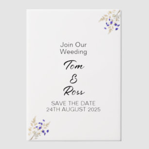 Pre-folded Vellum Jackets, personalised Sized for Invitations