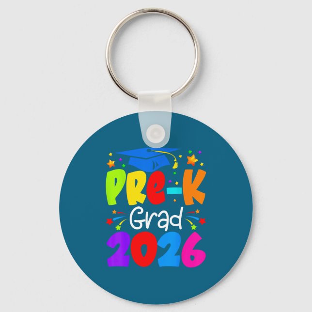 Pre Grad 2026 Preschool Graduation Key Ring (Front)