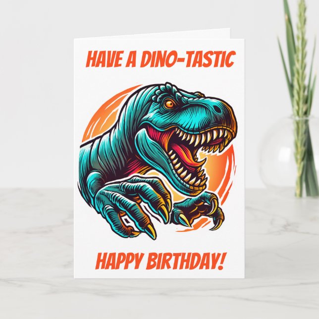 Pre-Historic Epic Dino Attack T-Rex Card (Front)