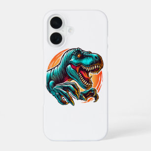 Pre-Historic Epic Dino Attack T-Rex iPhone 16 Case