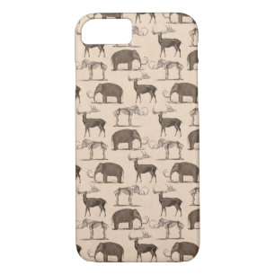 Pre-Historic Mammals Megaceros and Woolly Mammoth iPhone 8/7 Case