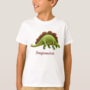Pre-Historic Stegosaurus Dinosaur Kids T-Shirt