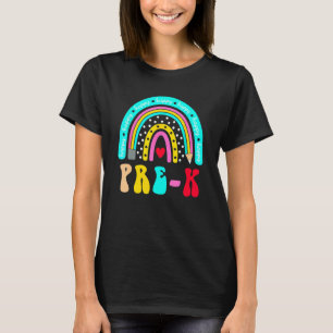Pre-K Cute Rainbow Hippie First Day Of School Teac T-Shirt