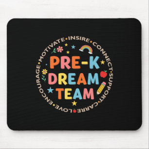 Pre-k Dream Team Back To School Teacher Care Love Mouse Mat