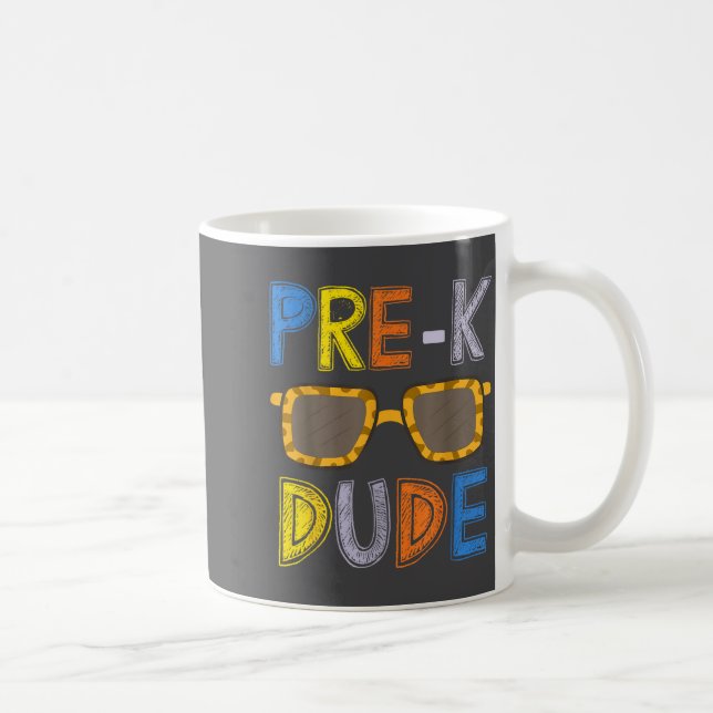 Pre-k Dude Back To School-first Day Of Preschool G Coffee Mug (Right)