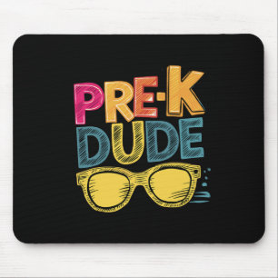 Pre-k Dude Ck To School Shirts First Day Of Presch Mouse Mat