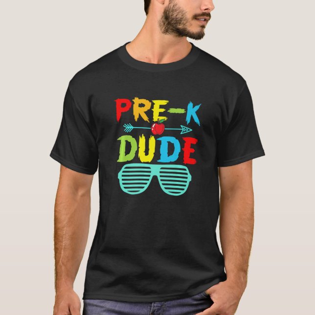 Pre K Dude Cute Pre K Boys Kids T-Shirt (Front)