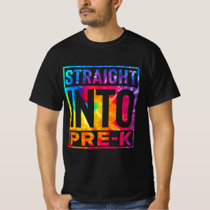 Pre-K First Day Of School Back To Boys Girls Dye T-Shirt