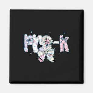 Pre-k First Day Of School Coquette Preppy Pencil F Magnet