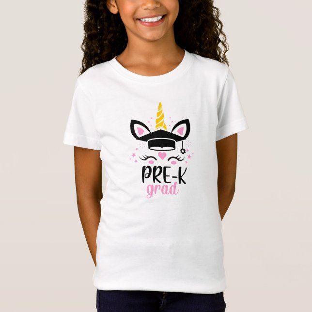 Pre-K Grad cute tshirts floral (Front)
