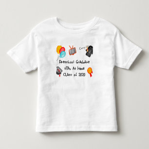 Pre-K Grads Stay At Home Class 2020 Toddler T-Shirt