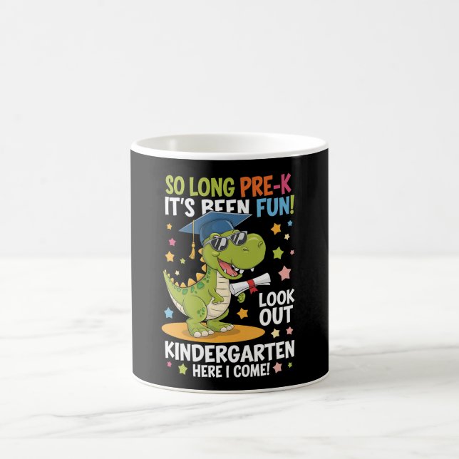 Pre K Graduate Kindergarten Dinosaur T Rex Coffee Mug (Center)