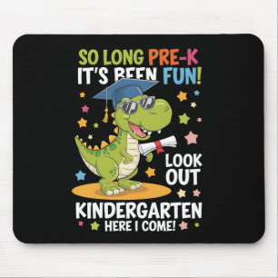 Pre K Graduate Kindergarten Dinosaur T Rex Mouse Mat