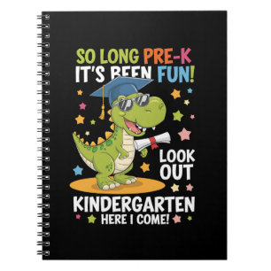 Pre K Graduate Kindergarten Dinosaur T Rex Notebook