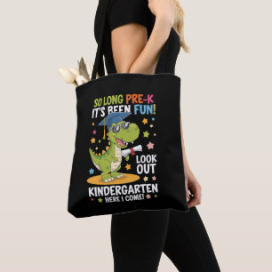 Pre K Graduate Kindergarten Dinosaur T Rex Tote Bag