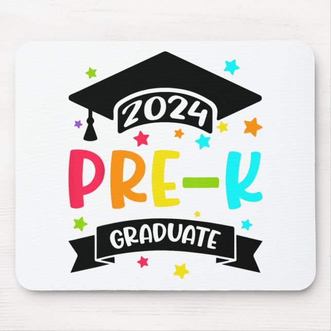 Pre K Graduate Preschool 2024 Graduation Gifts  Mouse Mat (Front)