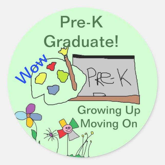 Pre-K Graduate Stickers (Front)