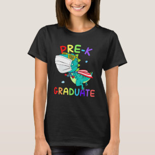 Pre-K Graduate Super T Rex Graduation Face Mask Bo T-Shirt