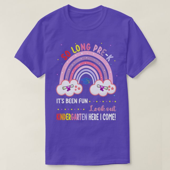 pre k Graduation class 2022 Graduate pre-k Rainbow T-Shirt (Design Front)