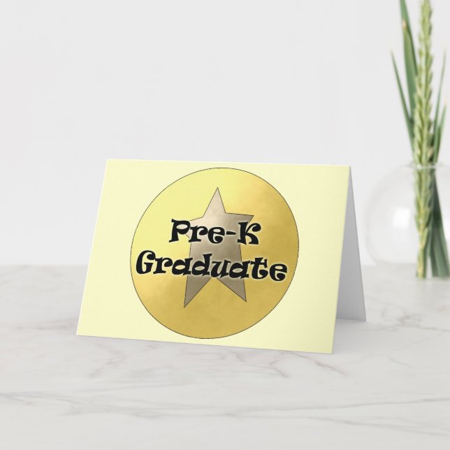 Pre-K Graduation Gifts Card (Front)