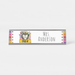Pre-K, Hello Pre K Desk Name Plate