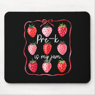 Pre K Is My Jam Strawberry Fruit Teacher Student Mouse Mat