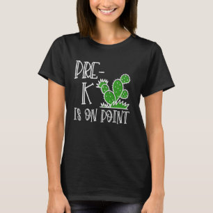 Pre-K Is On Point Funny Cactus Back To school Boys T-Shirt