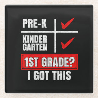 PRE-K KINDERGARTEN 1ST GRADE? I GOT THIS GLASS COASTER